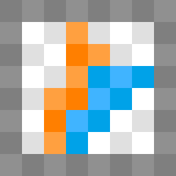 Two triangles are contained without the 8 by 8 pixels blocks, they consume 1 primitive each
