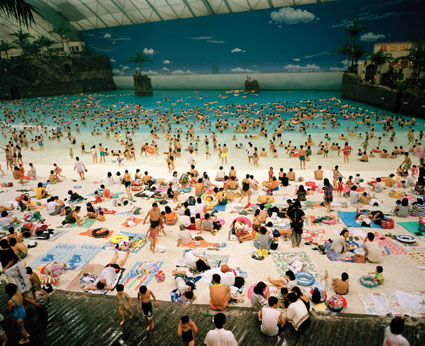 Japan. Miyazaki. The Artificial Beach Inside the Ocean Dome 1996