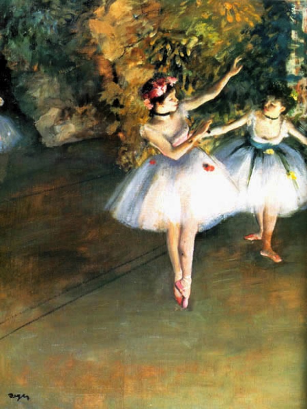 Two Dancers on the Stage, Edgar Degas, 1874