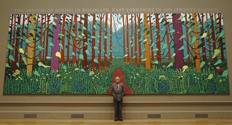 The Arrival of Spring in Woldgate (part one of a 52-part work), David Hockney, 2011